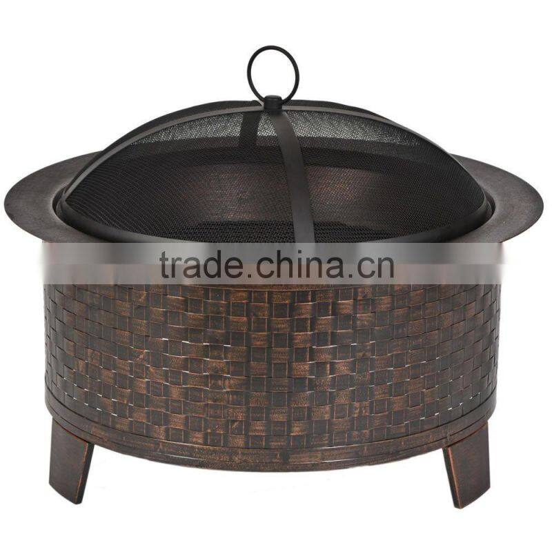 Woven Base Cast Iron Fire