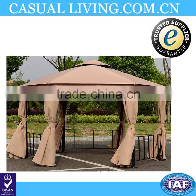 Outdoor Garden Steel Tube Gazebo with Mosquito Netting