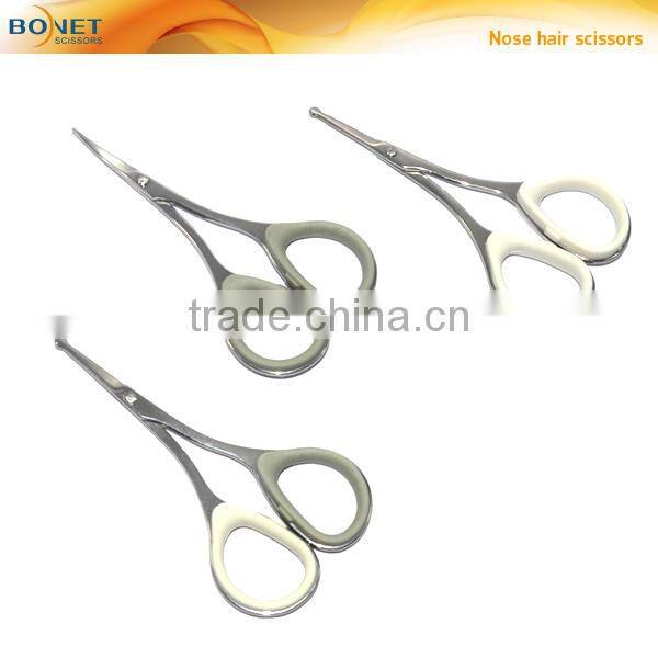 SEM0014 4-3/4'' stain polished blades square handle nose hair scissors