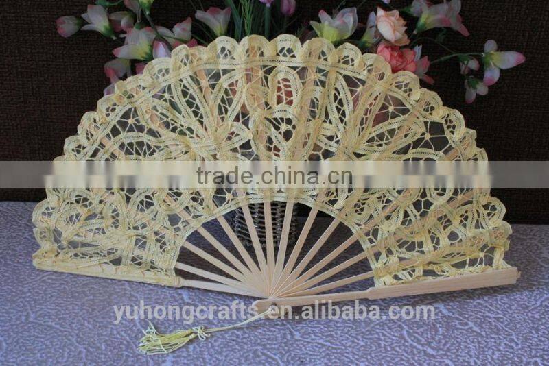 2015 new style lace ladies fan for wedding