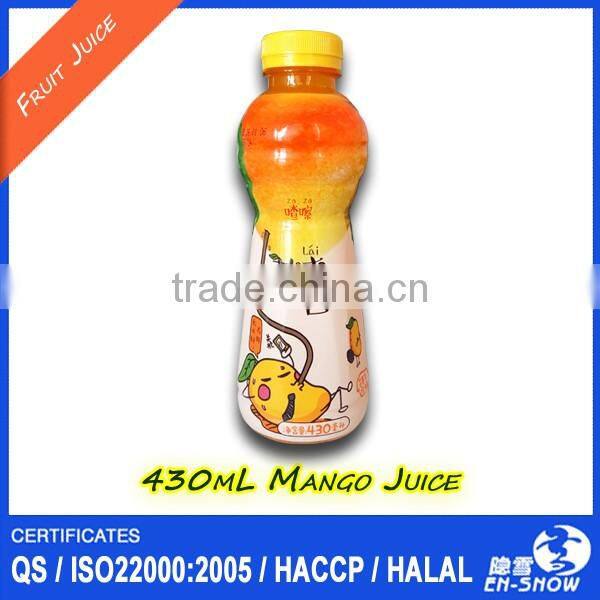 Private Label 430ml Fruit Juice Drink with pulp in PET bottle
