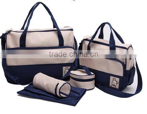 5PCs Baby Nappy Changing Bag Set