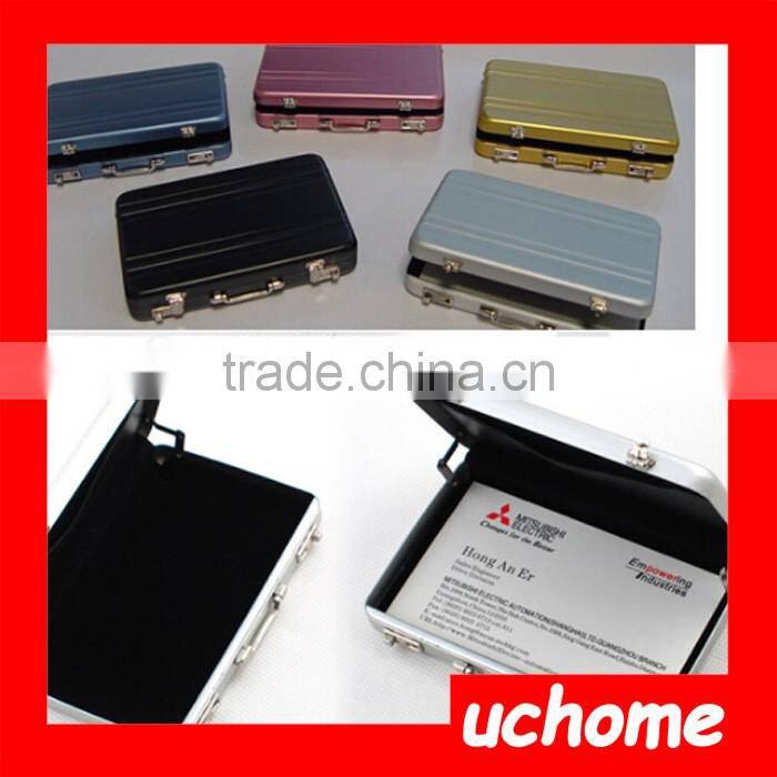 UCHOME Factory Wholesale Suitcase Briefcase Style Business Credit Bank Card Holder