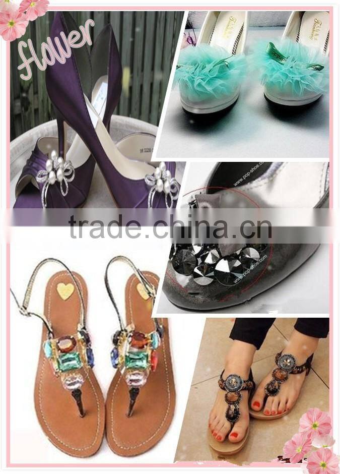 2015 decorative pearl shoe clip on shoe accessories WSC-191