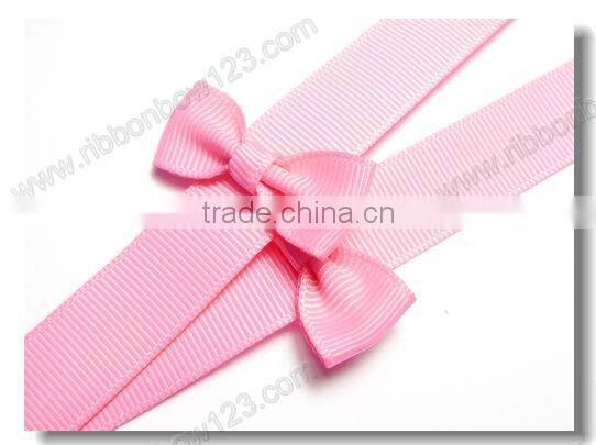 Flat bow knot striped grosgrain ribbon
