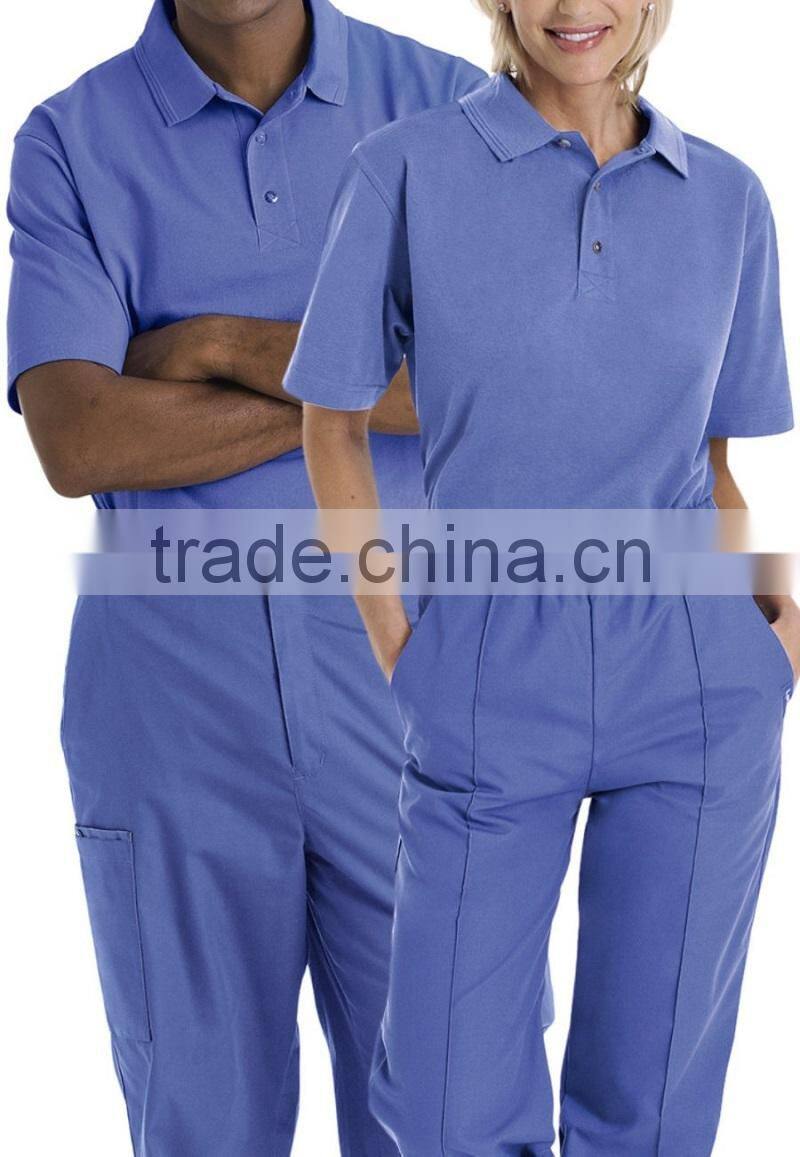 Unisex Short sleeve polo t-shirts cotton work uniform polo