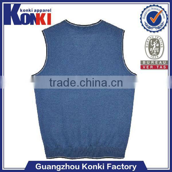 Wholesale sleeveless knitted men sweater vest
