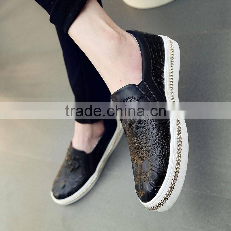 best quality top layer leather Commercial Shoes casual have sample for male, men casual shoes with leather price cheap