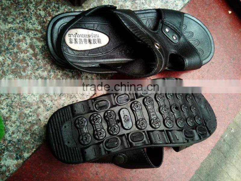 GZY men slipper PU&EVA dual purple high quality thailand rubber causal cheap guangzhou factory