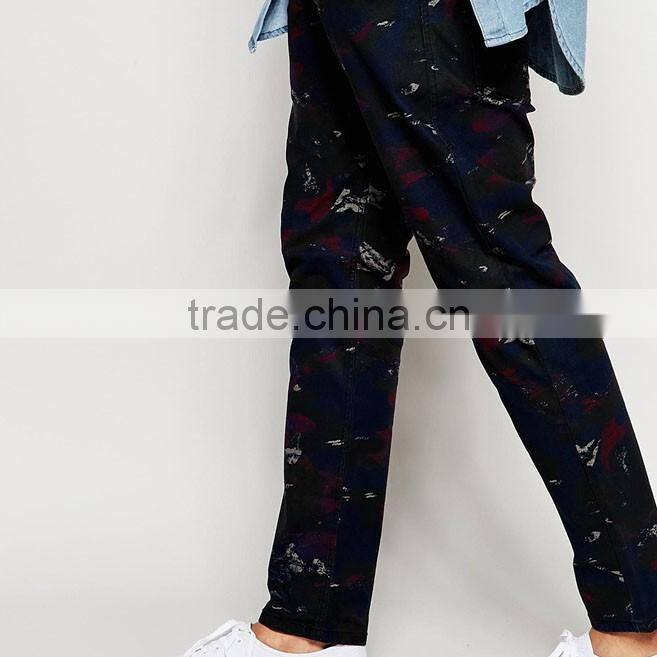 all over print custom made pantalones jeans men from China