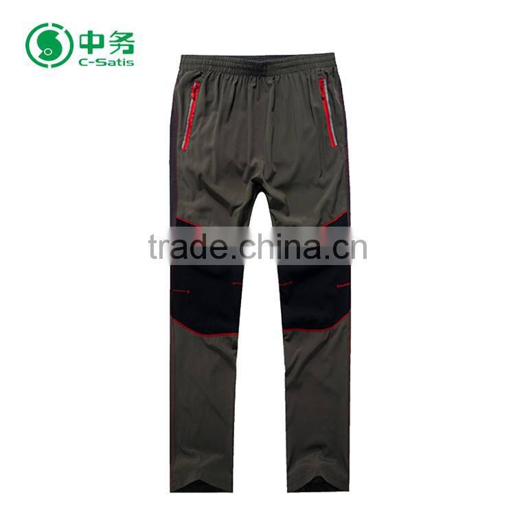 New Design Korean Style Outdoor Orange Breathable Quick Dry Mens Climbing Pants