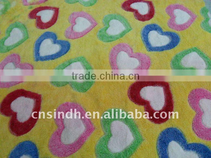 high quality jacquard coral fleece blanket
