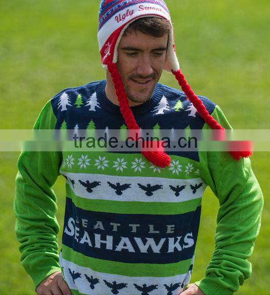 Custom ugly christmas sweater run sweater manufacturer