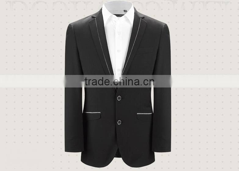 Fashionable Men 2-Button Trim Business Suit With Promotional Price