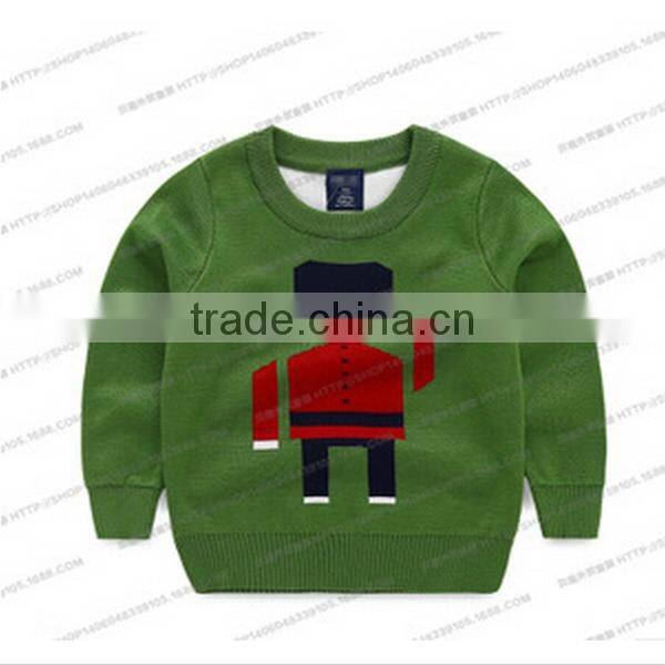 Garment Knitted Baby Wear Boys Sweater Boys Long-sleeved Cotton Crochet Sweater Pullover