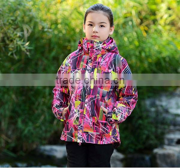 2017 3 in 1 colorful polyester kids varsity jacket