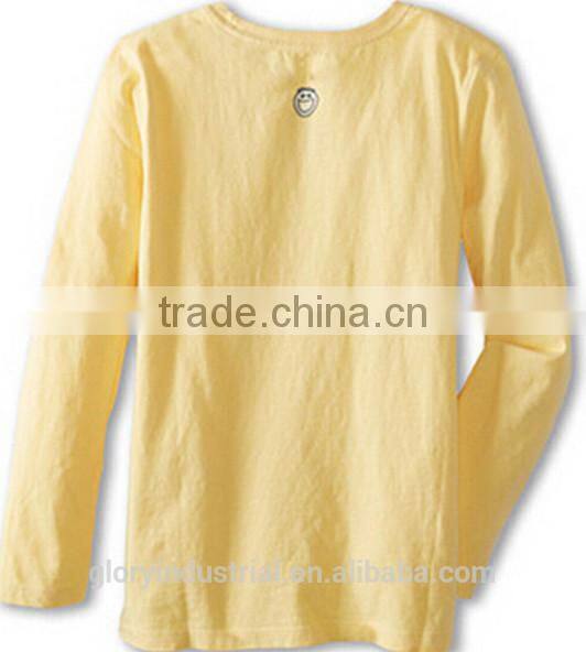 yellow kids long sleeve t shirt
