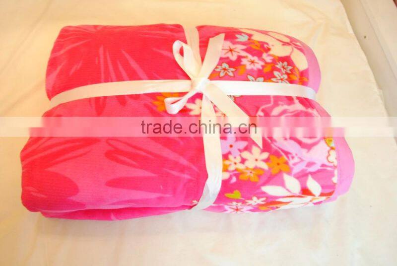 Customized printing fleece blanket