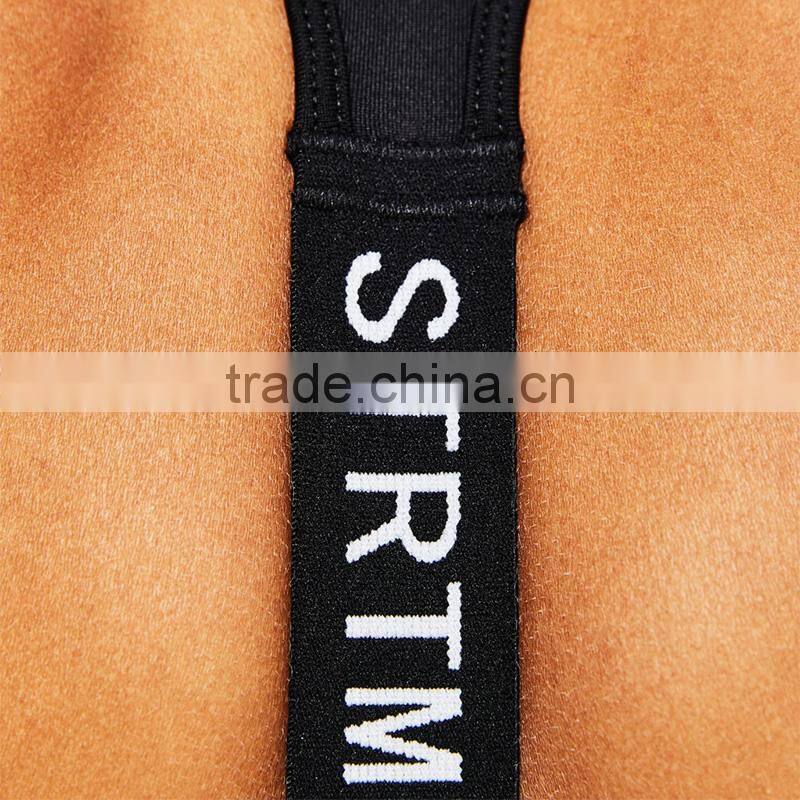 New technical top with slogan women's black racerback sports tank tops