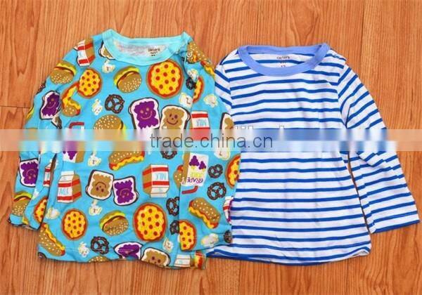 Latest cute Long sleeve baby Boy's boutique clothing set baby girl's summer t-shirts set