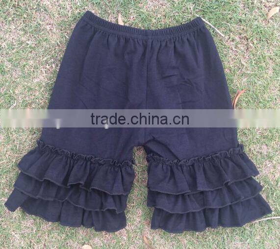 Hot sale toddler girls ruffle shorts baby girl children knit ruffle shorts
