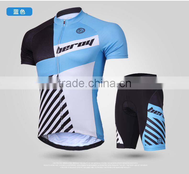 BEROY Latest Customize Anti-UV Short Sleeve Cycling Jersey Set, Bicycle Cycling Skinsuit No Minimum