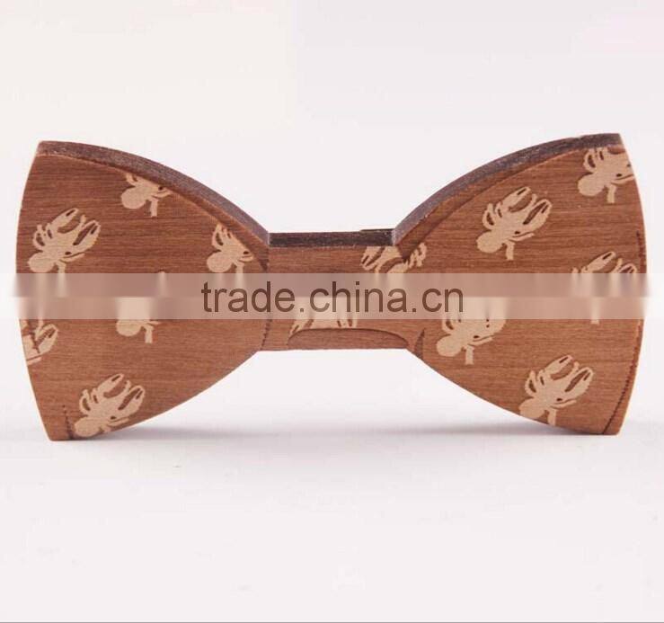 Wooden Bow Tie Novelty Men's Gifts Wood Wedding Wood Tuxed Bowtie Necktie