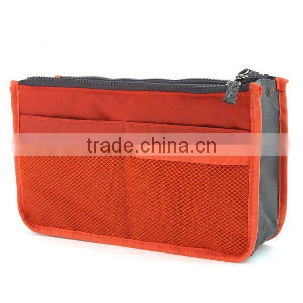 wholesale multi-function women/lady handbag organizer bag comestic bag