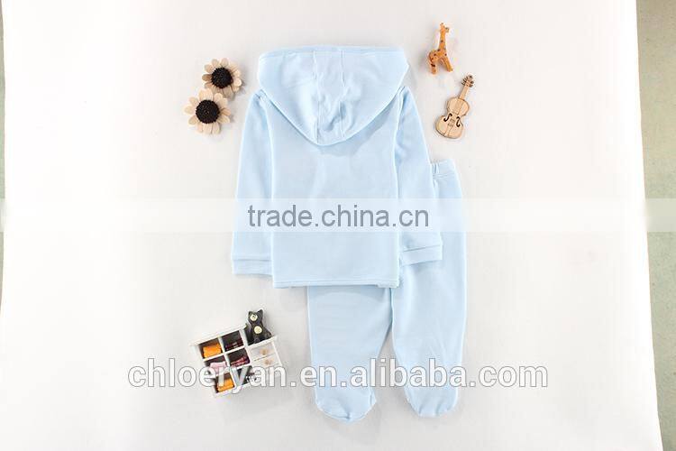 100% cotton 0-3 month baby boy suits long sleeve infant warmer clothing