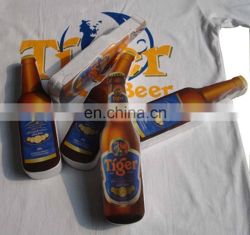 Bottle shape compressed t-shirt,promotional compressed shirt