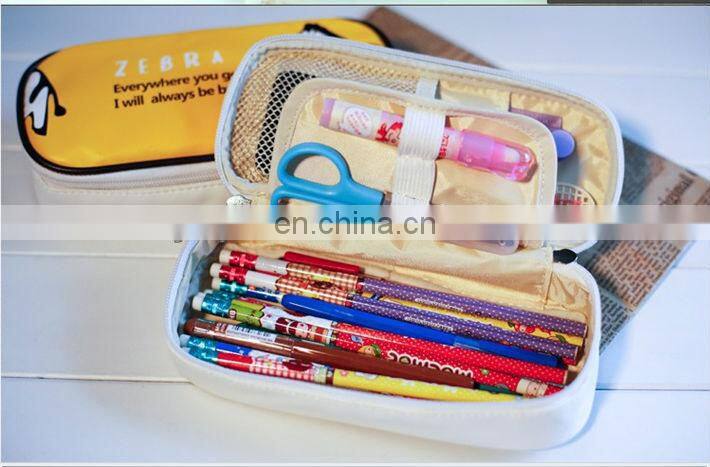Waterproof plastic pencil box with zipper