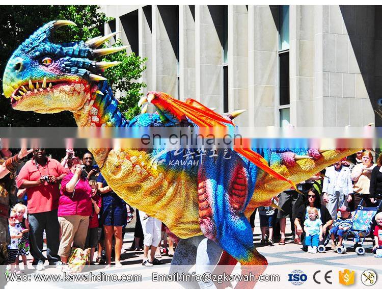 Attractive dragon puppet realistic animatronic dinosaur costume