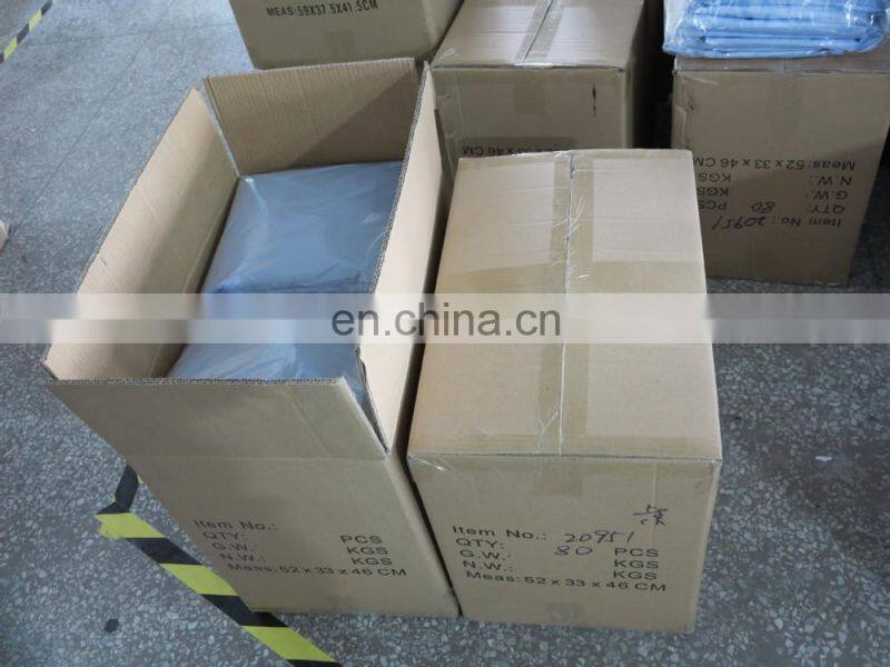 Blue color paddle brush, plastic round cushion hair brush