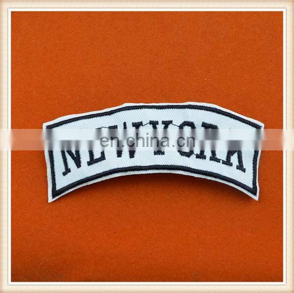 popular sew on embroidery patch new york design custom for the clothing/dress/coat