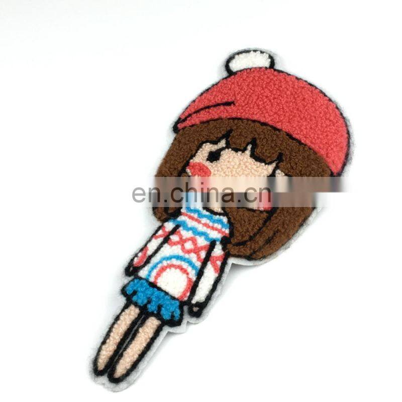 New design letters glass bead iron/sew on patch chenille patches