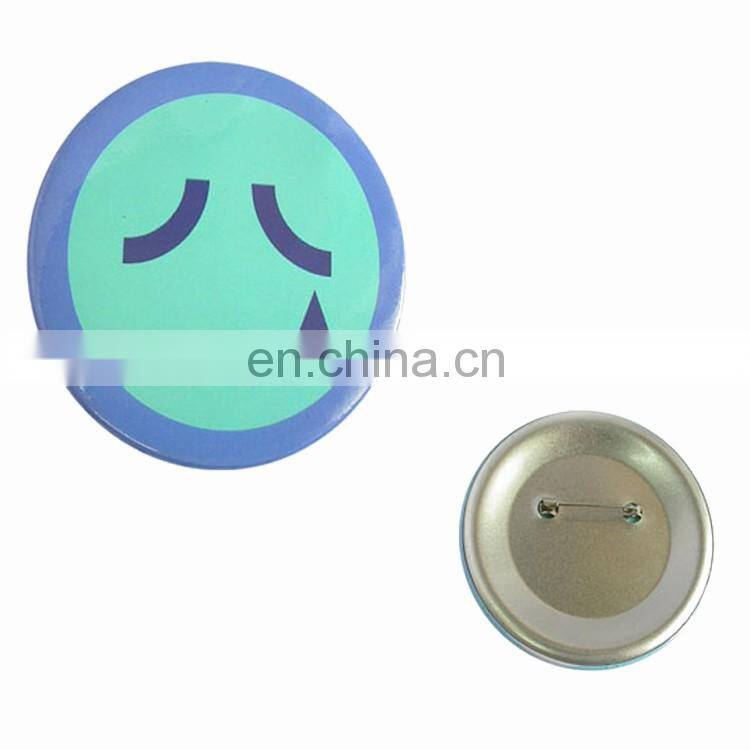 Custom magnetic button die cast metal badge