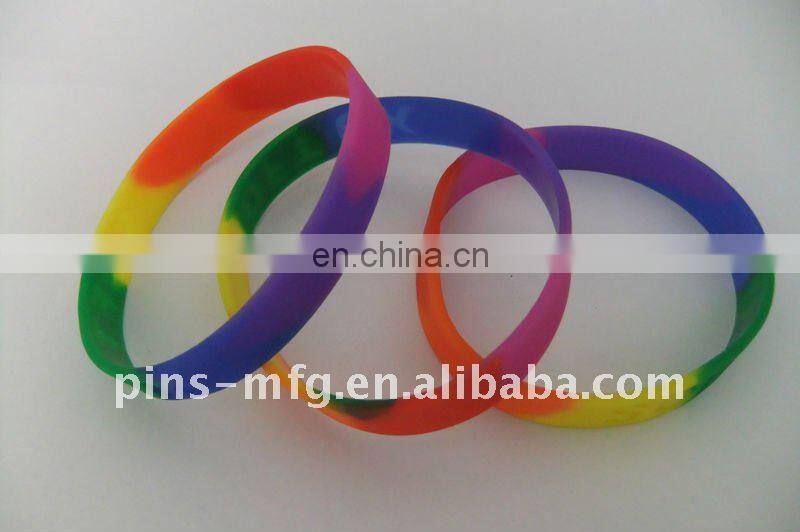 cheap debossed full color funny silicone wristbands