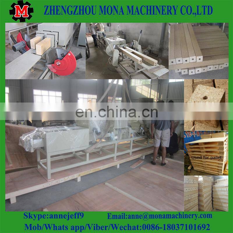Sawdust recycling wood pallet foot making machine/wood pallet block hot press making machine for sale