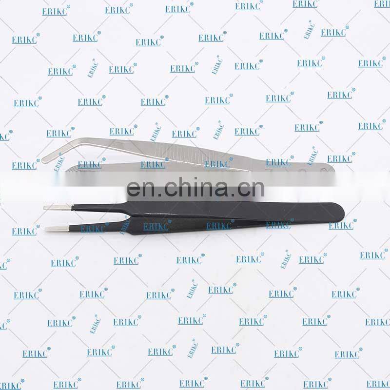 ERIKC Anti-static ESD stainless steel tweezers maintenance tools industrial precision curved straight tweezers repair tools