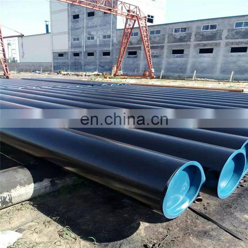 ERW welded black paint steel pipe for water used