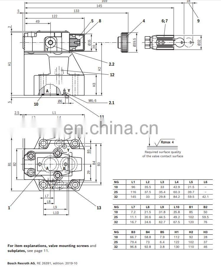 Rexroth DZ20-1-52/50X directional hydraulic sequence valve