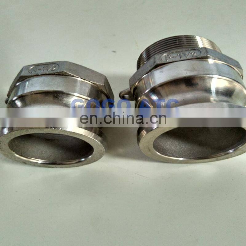 female thread quick coupler Type A DN50 Camlock stainless steel reducing bushing brass compression fittings