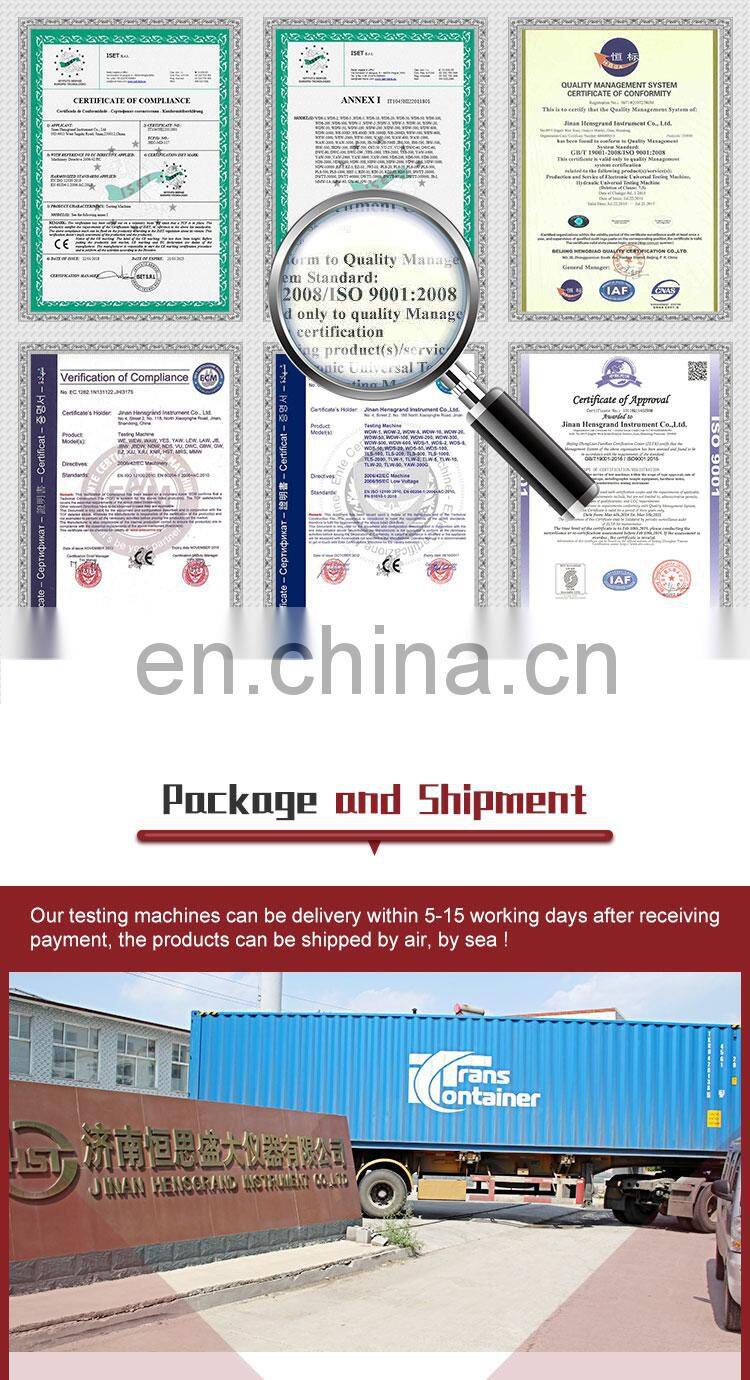 YAW-2000D Concrete compression tester engine and procedure