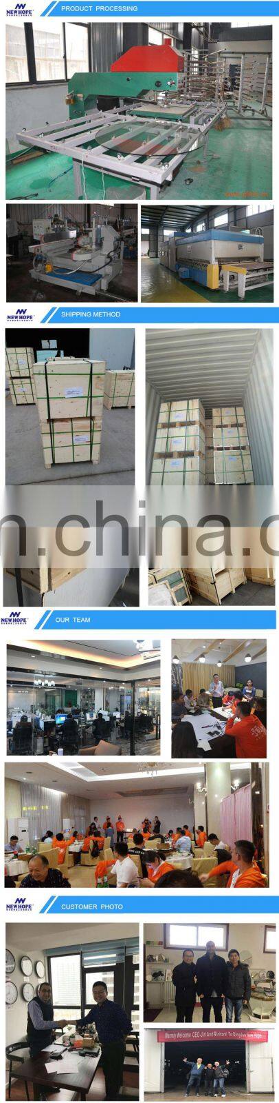 Restaurant use dining table set table top glass disk with hole