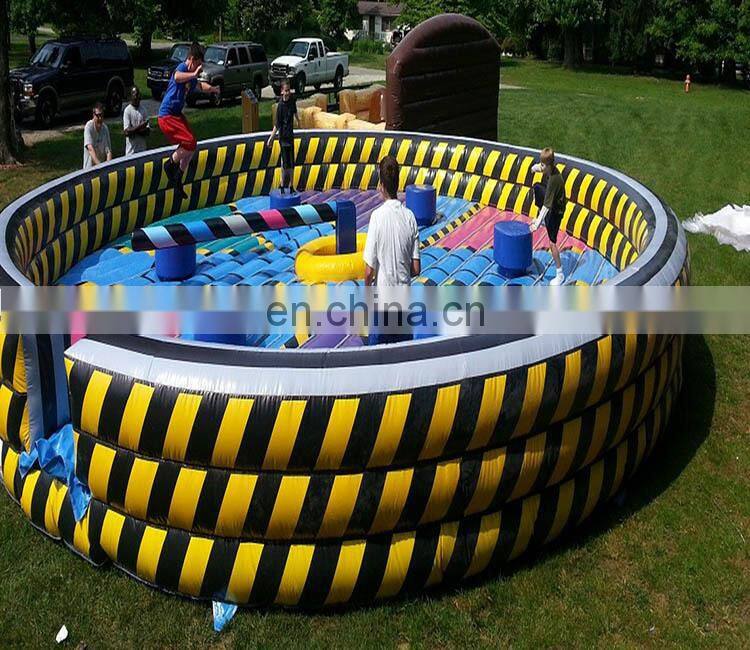 2020 new adventure inflatable jump sweeper wipe out gladiator game
