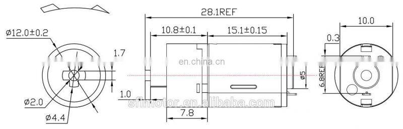 12mm n20 plastic gear motor smart lock dc motor
