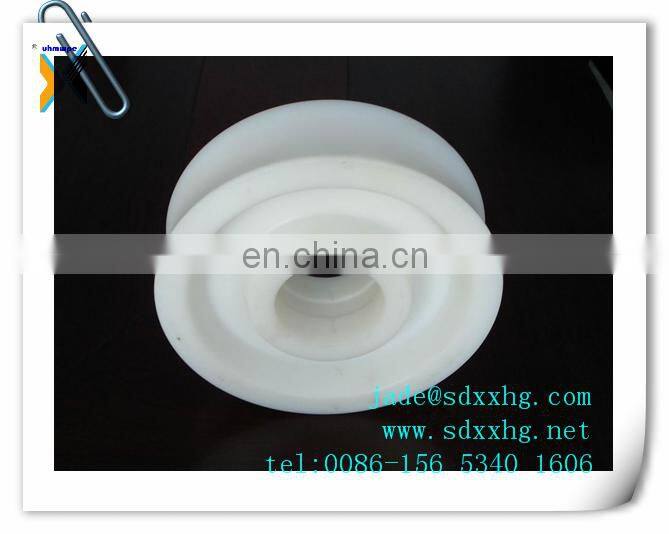 plastic sprocket wheel idler pulley / Custom UHMW PE Plastic Cable Pulley