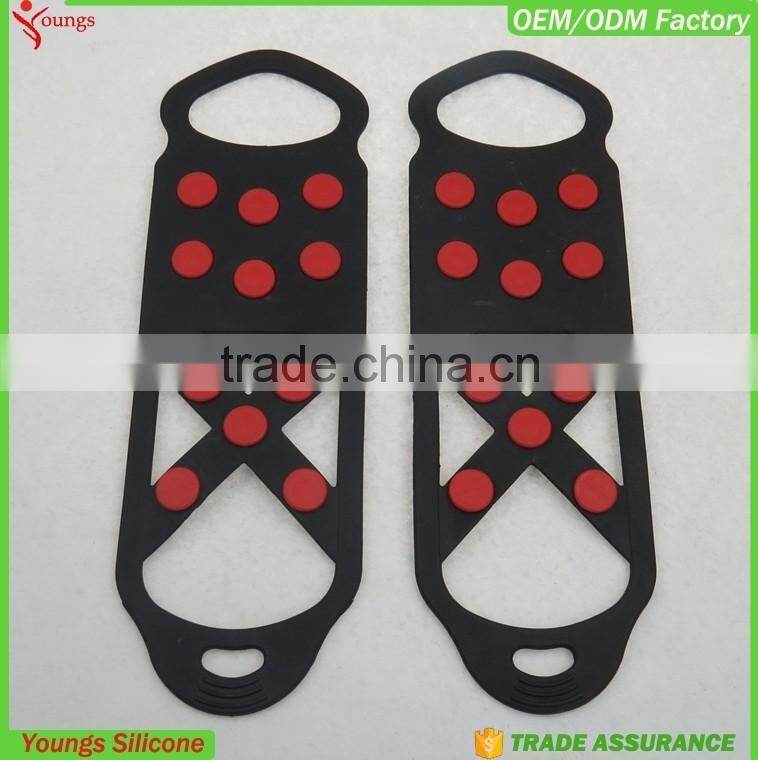 2016 eco-friendly anti-slip Over Shoe Studded Snow Grips Ice Grips Anti Slip Snow Shoes Crampons Cleats 11 studs