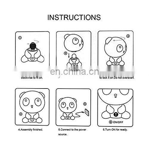 Eonkoo baby kids bedroom led cartoon animal desk table lamp