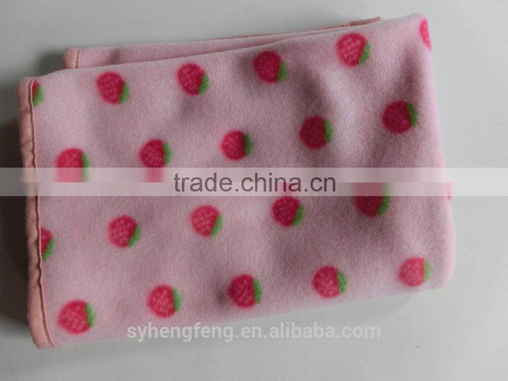 2015 Super Soft Plain Dyed Polar Fleece Blanket